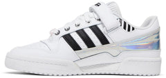 Women’s Retro Basketball Lifestyle Sneakers – White, Pink & Black Leather