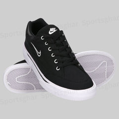 Men’s Classic Canvas Lifestyle Sneakers – Black & White