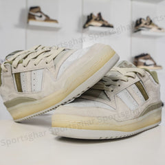Adidas Forum Low Sneakers in Neutral Grey – Classic Leather Shoes