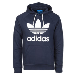 Adidas Men’s Classic Trefoil Pullover Hoodie – Navy Blue