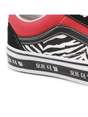 Classic Heritage Lace-Up Lifestyle Sneakers – Anaheim Factory Black/Red