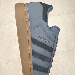 Adidas Superstar Blue Gum Sole Shoes
