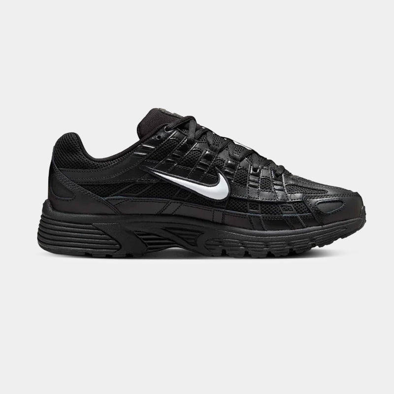Nike P-6000 Mens Trainers Triple Black Retro Running Shoes