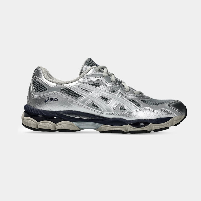 ASICS GEL-NYC Silver Navy Men’s Trainers