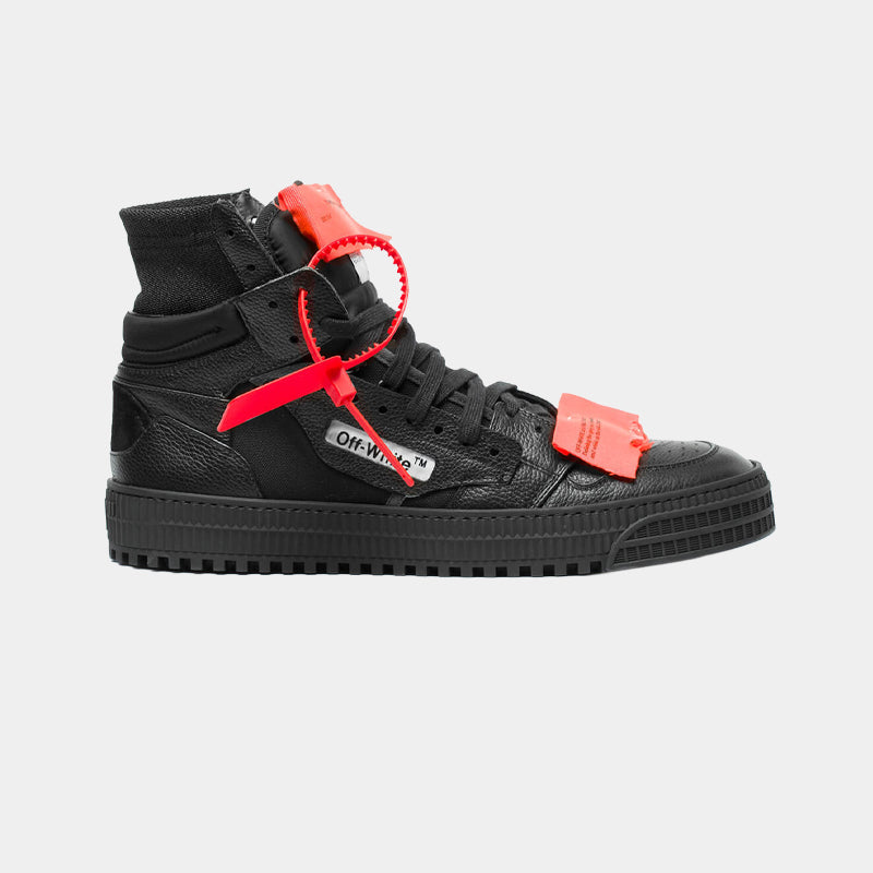 Off-White 3.0 Off-Court High-Top Sneakers – Triple Black