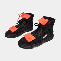 Off-White 3.0 Off-Court High-Top Sneakers – Triple Black