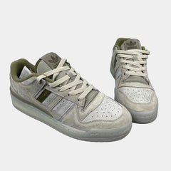 Adidas Forum Low Sneakers in Neutral Grey – Classic Leather Shoes