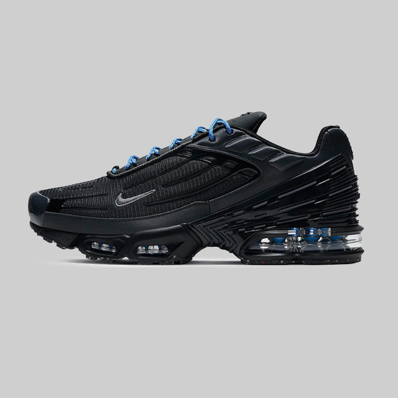 Nike Air Max Plus 3 – Black/Blue Tuned Men’s Air Retro Running Sneakers