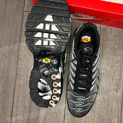Nike Air Max Plus TN Black Metallic Silver Trainers – Men’s Cushioned Street Style Sneakers