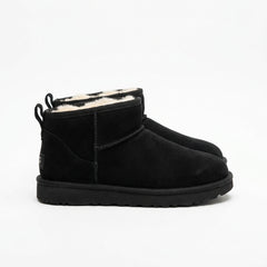Women's Ultra Mini Suede Ankle Boots Fleece Lined Slip-On Winter Shoes