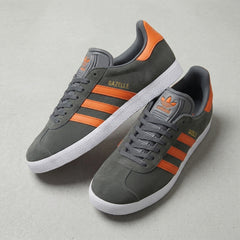 adidas Gazelle Dark Grey & Orange Sneakers