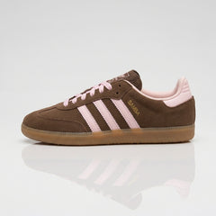 adidas Samba OG Dark Brown & Pink Sneakers