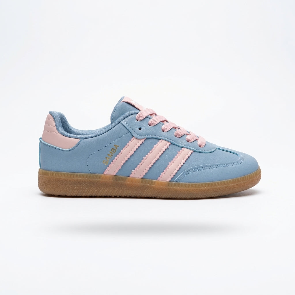 adidas Samba OG Light Blue & Pink Sneakers