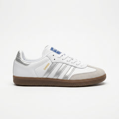 adidas Samba OG White Metallic Silver Sneakers