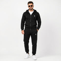 Polo Ralph Lauren Men's Classic Full-Zip Hoodie & Joggers Fleece Tracksuit Set