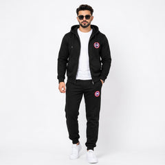 Canada Goose Men's Classic Full-Zip Hoodie & Joggers Fleece Tracksuit Set