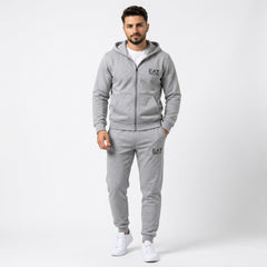 EA7 Emporio Armani Men's Full-Zip Hoodie & Joggers Fleece Tracksuit Set