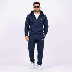 Moncler Men's Classic Full-Zip Hoodie & Joggers Fleece Tracksuit Set
