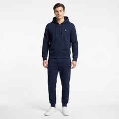 Polo Ralph Lauren Men's Classic Full-Zip Hoodie & Joggers Fleece Tracksuit Set