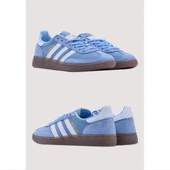 adidas Handball Spezial Light Blue White Stripe Sneakers