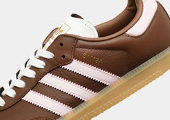 adidas Samba OG Brown Pink Sneakers – Leather & Suede Low-Top Gum Sole Shoes