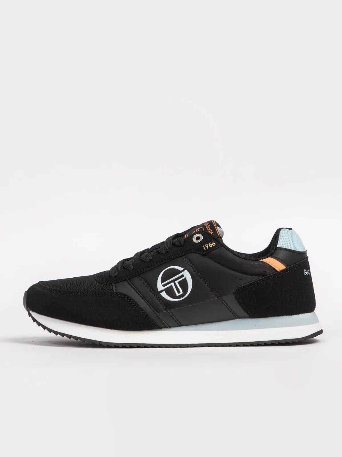 Sergio Tacchini Monza Men's Black White Blue Lace-Up Shoes